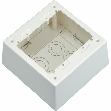 Panduit Junction Box, Power, Wh, 2-Gang, Deep JBP2DWH